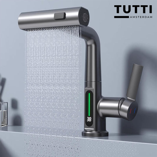 AquaLuxury™ | HighTech waterkraan met temperatuur display en 5-modus